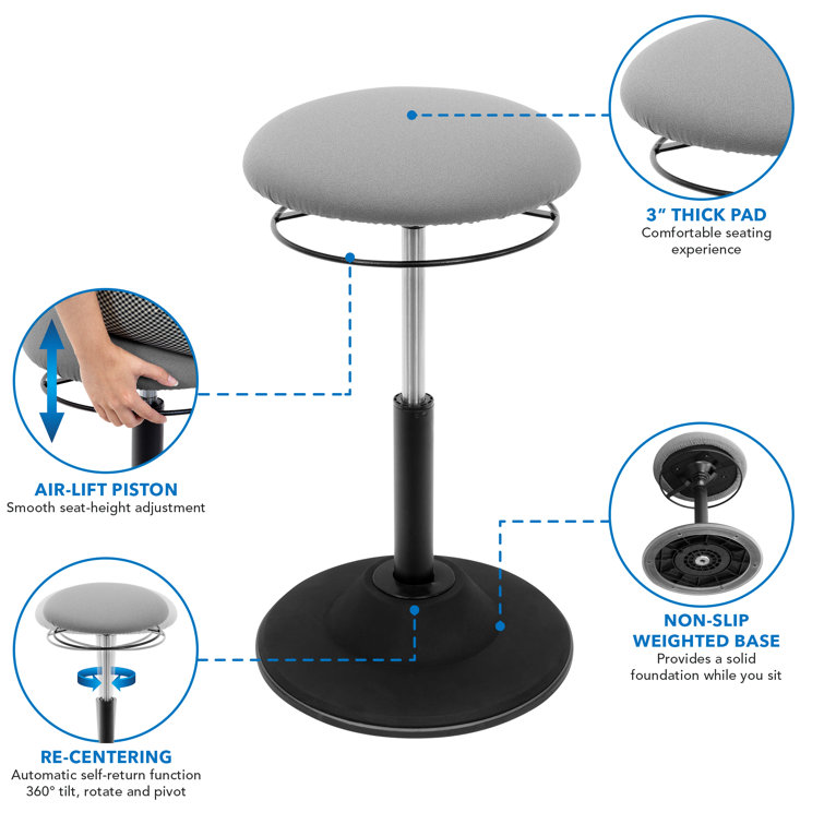 Padded discount desk stool